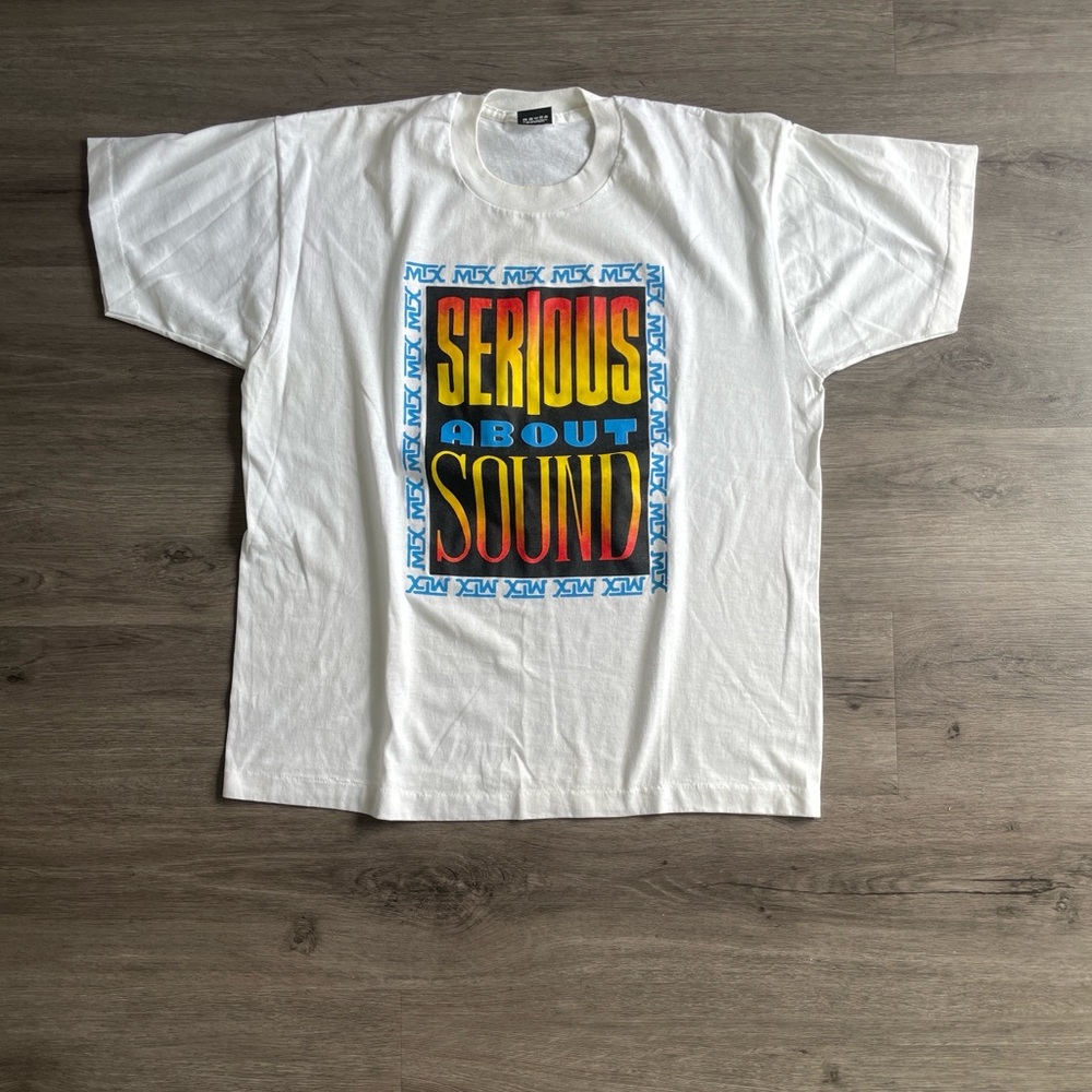 Vintage 90’s MTX Audio “Serious About Sound” Graphic T-shirt (Sz.XL.)